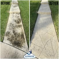 Driveway Restore — before and after pressure washing